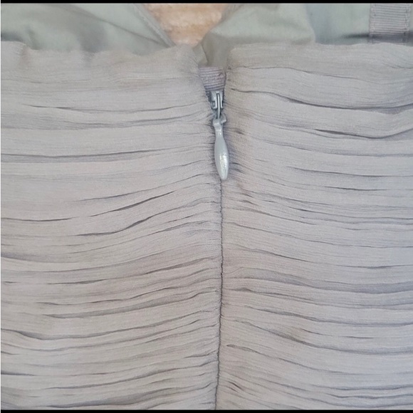 J Crew~ Graphite Arabella Strapless Silk Chiffon Dress~ Prom ~ Bridesmaid size 2 - Picture 7 of 12